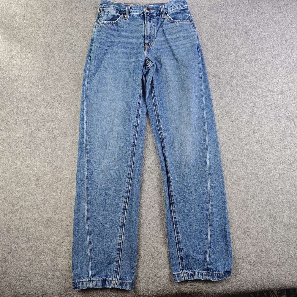 Levis 94 Baggy Jeans Women's 25x31 Blue Medium Wash 100% Cotton Mid Rise